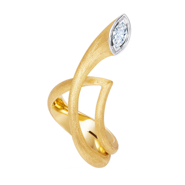 Mike Joseph Snake Swirl Ring - Rings - Broken English Jewelry side view