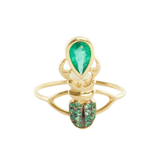 Emerald Khepri Ring - Main Img