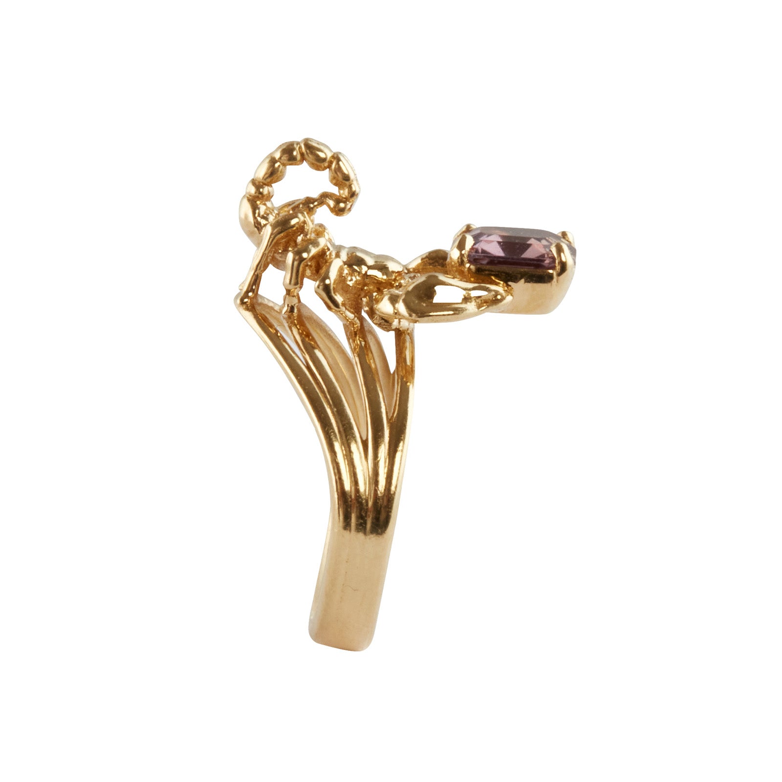 Daniela Villegas Pink Sapphire Scorpion Ring - Rings - Broken English Jewelry, side view