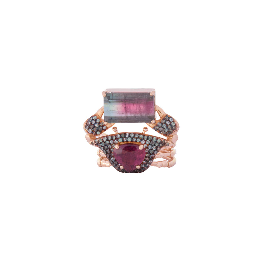 Daniela Villegas Into the Deep Tupa Ring with Changing Color Sapphire - Rings