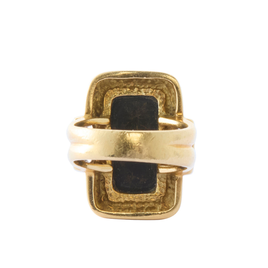 Spritzer Fuhrmann Ring - Onyx and Diamond