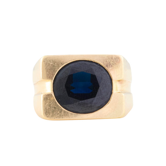Chaumet Sapphire Tank Cocktail Ring - Main Img