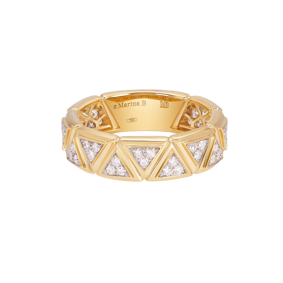 Pave Triangolini Ring