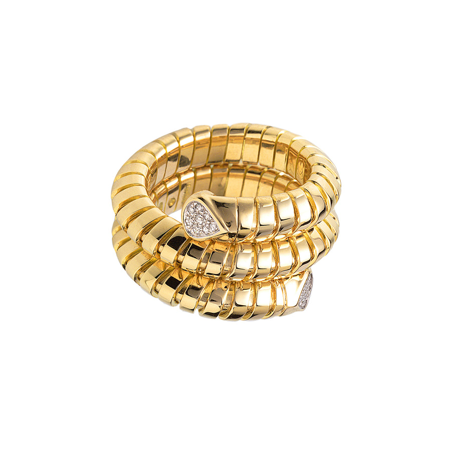 Marina B Trisola Ring - Diamond - Broken English Jewelry front view