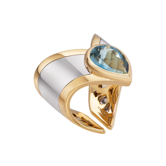 Far Fer Lance Ring - Pharaon Pear Topaz