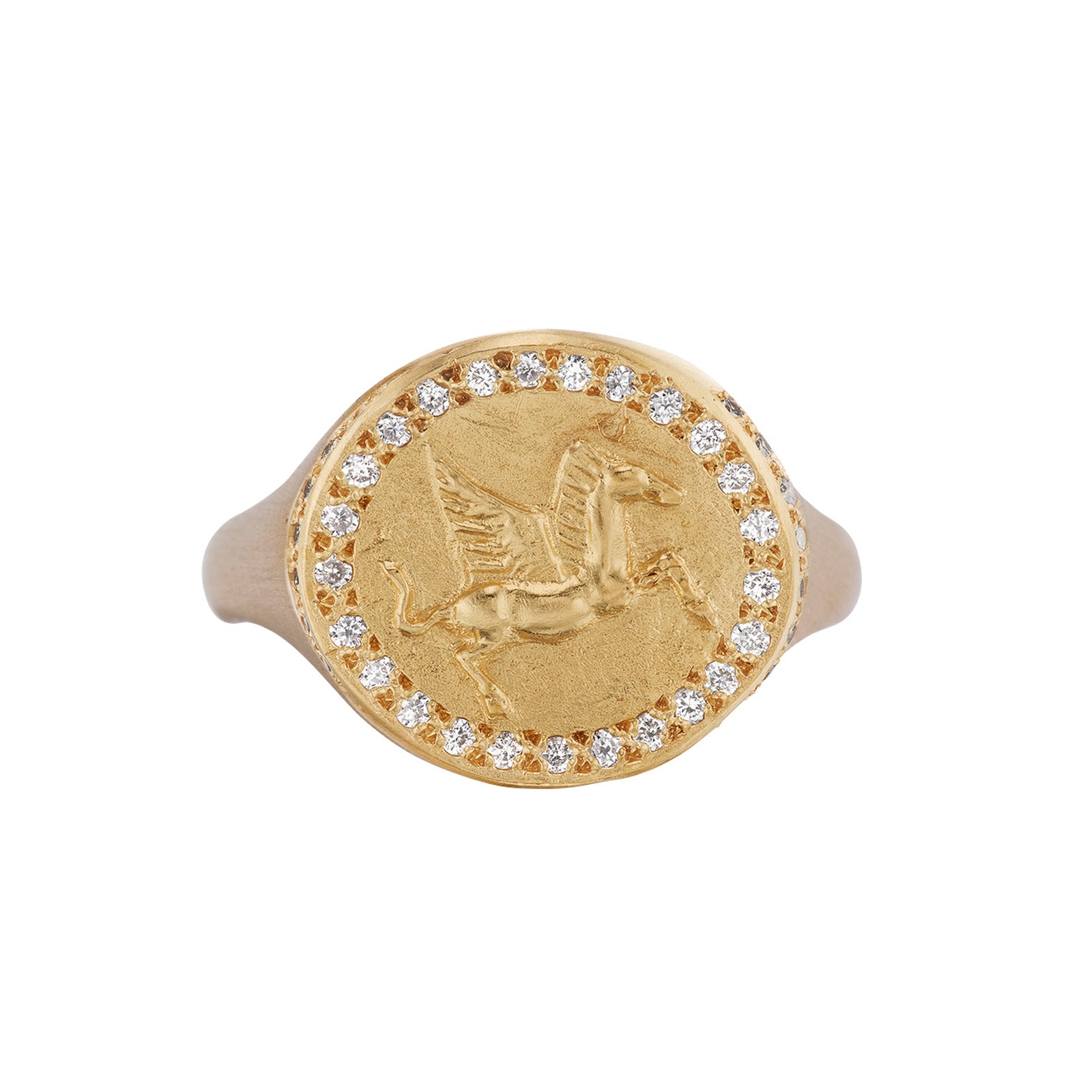 Christina Alexiou Pegasus Ring - Rings - Broken English Jewelry front view