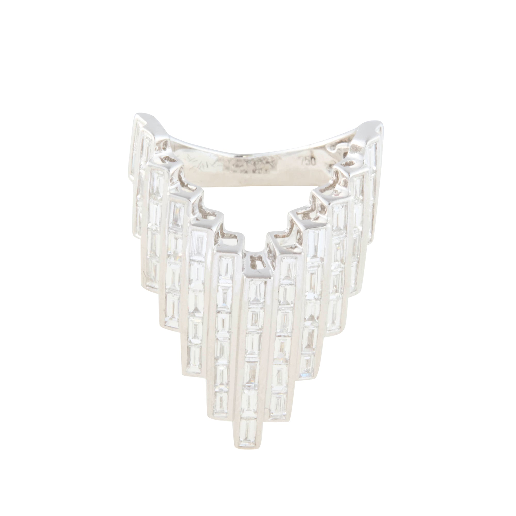 Baguette Diamond Galaxy Ring