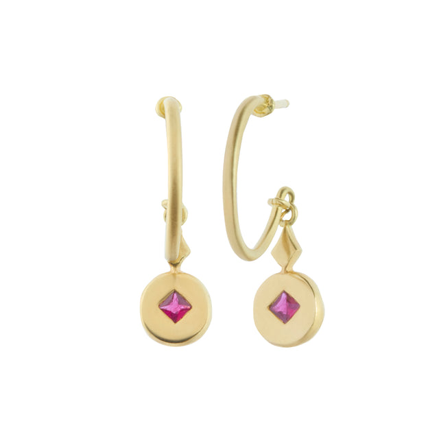 Ruby Small Delicato Hoops
