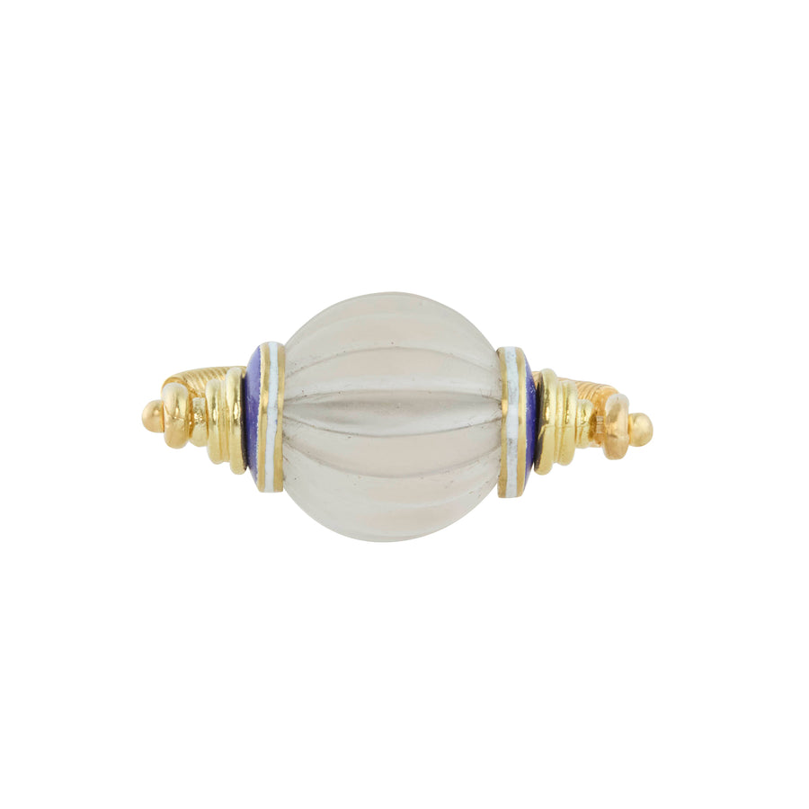 Rock Crystal Bocce Ring