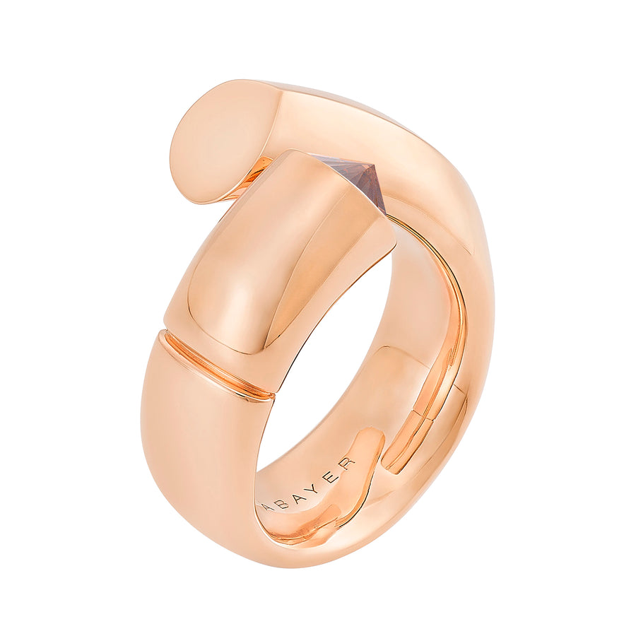 Large Diamond Oera Ring - Rose Gold