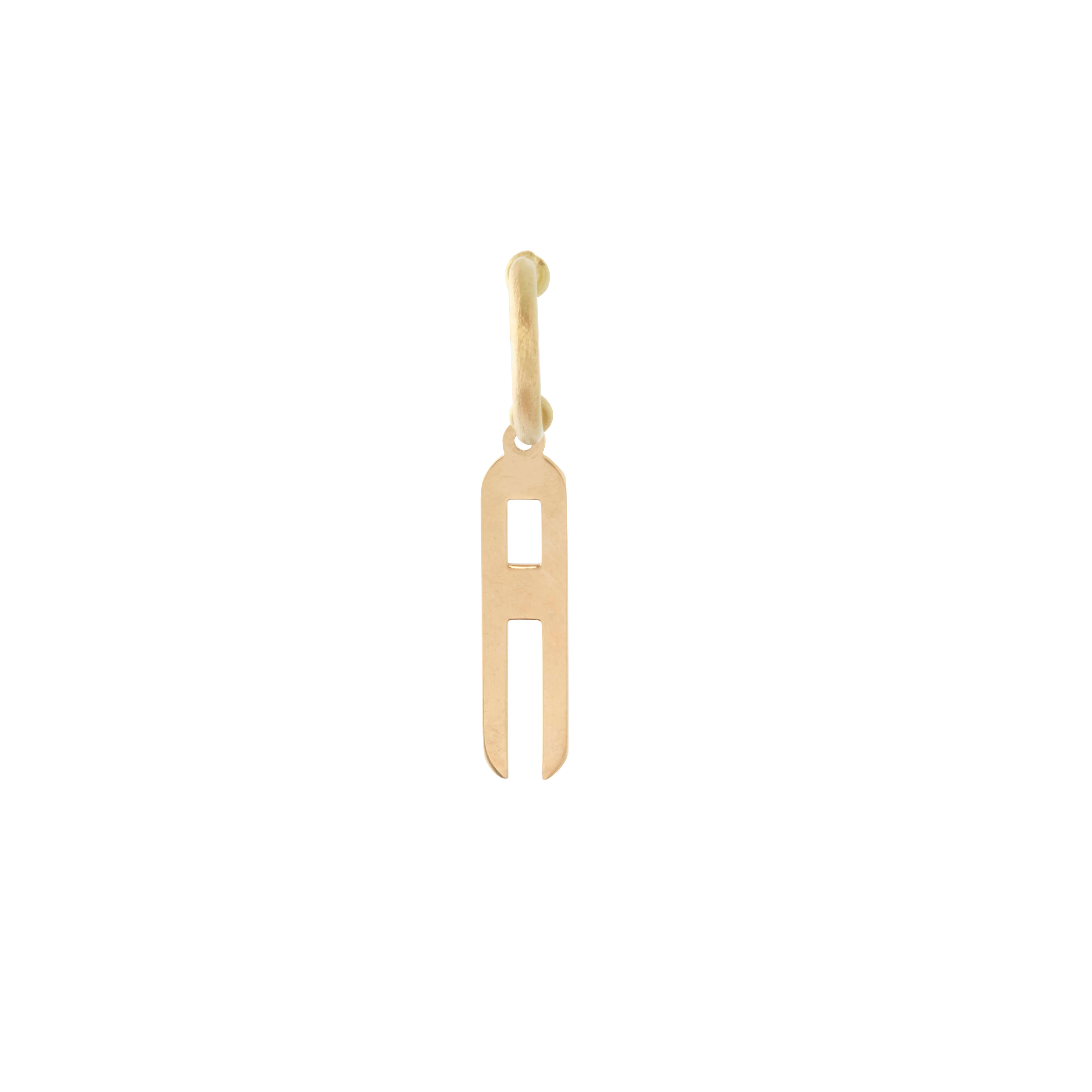 Lettera A Charm Earrings