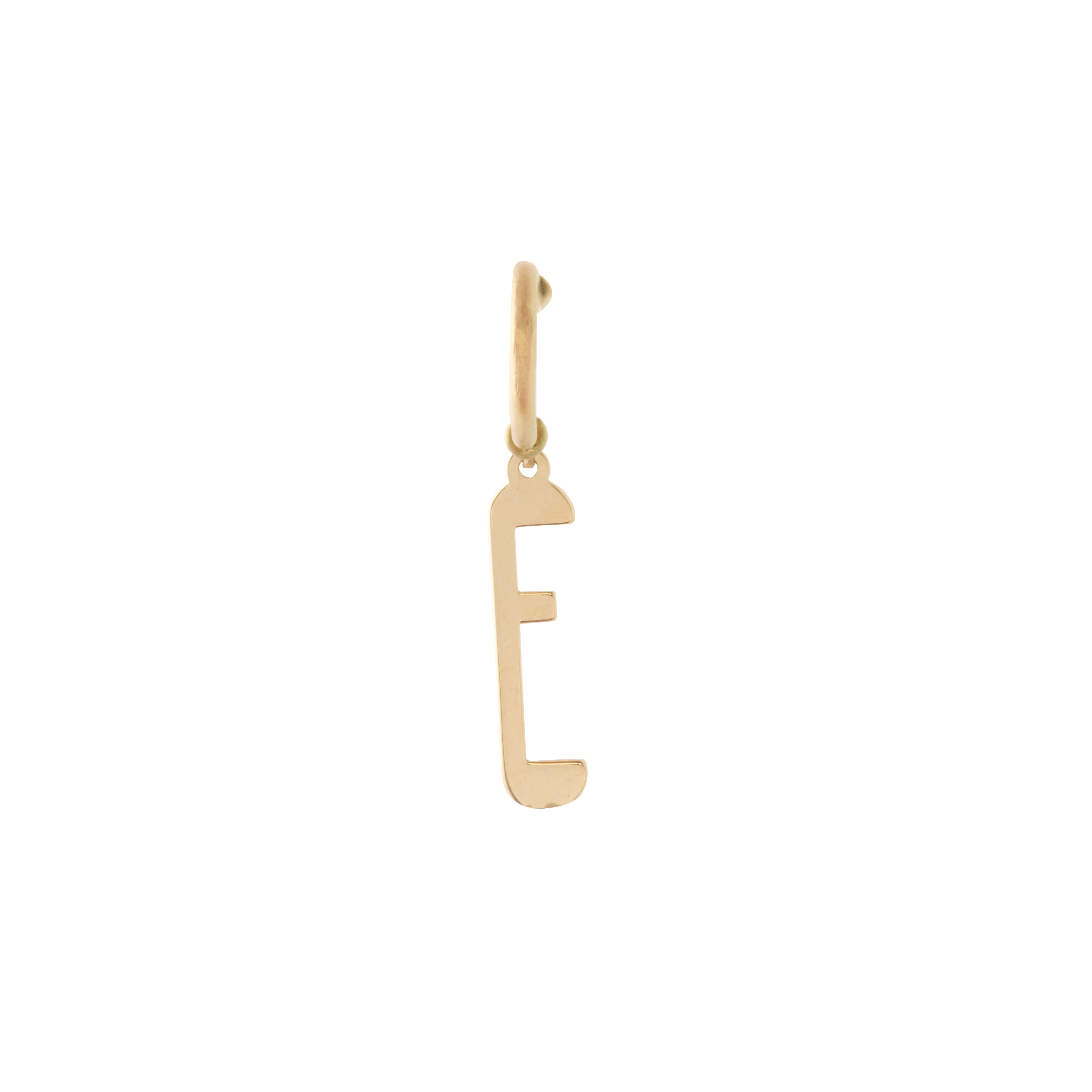 Lettera E Charm Earring