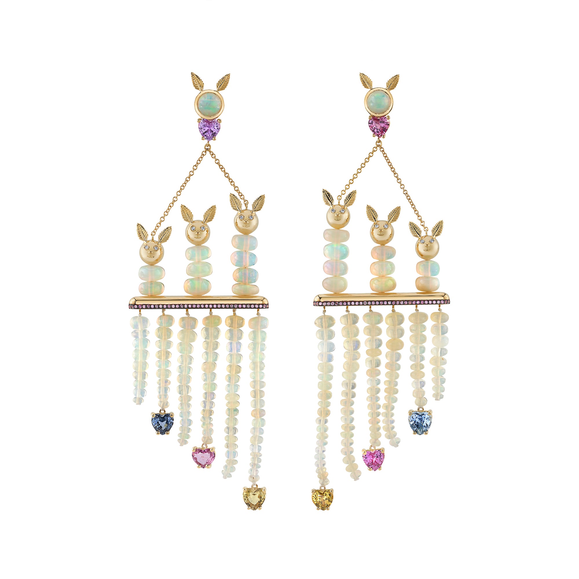 Opal Beaded Recreo Earrings