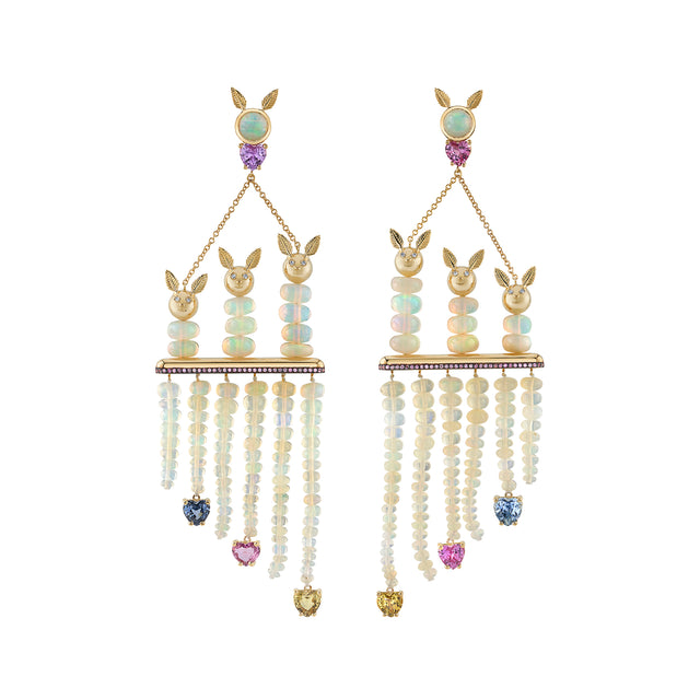 Opal Beaded Recreo Earrings