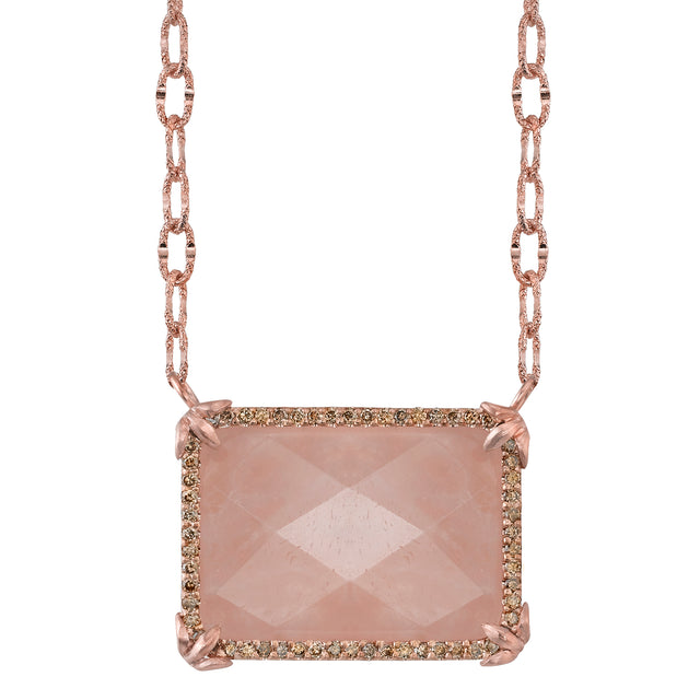 Fleur D'Lis Pendant - Rose Gold
