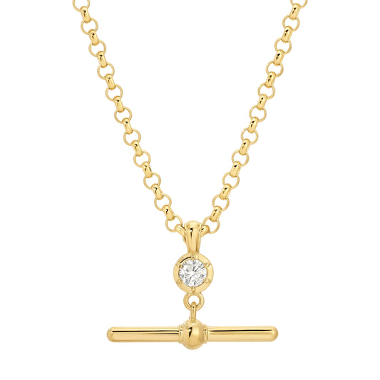 Diamond Barre Necklace - Main Img