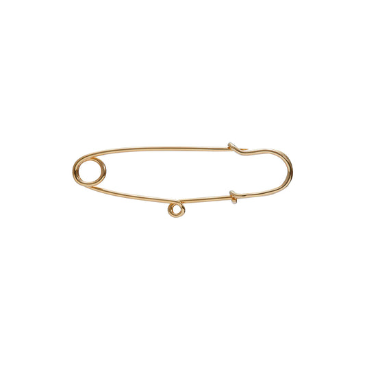 Saudade Safety Pin Earring - Yellow Gold - Main Img