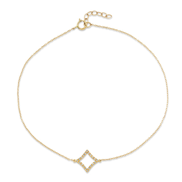 Diamond Cut Out Anklet