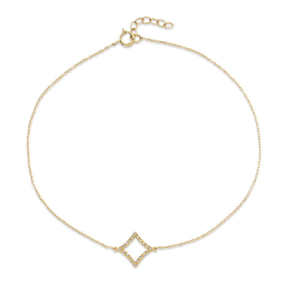Diamond Cut Out Anklet