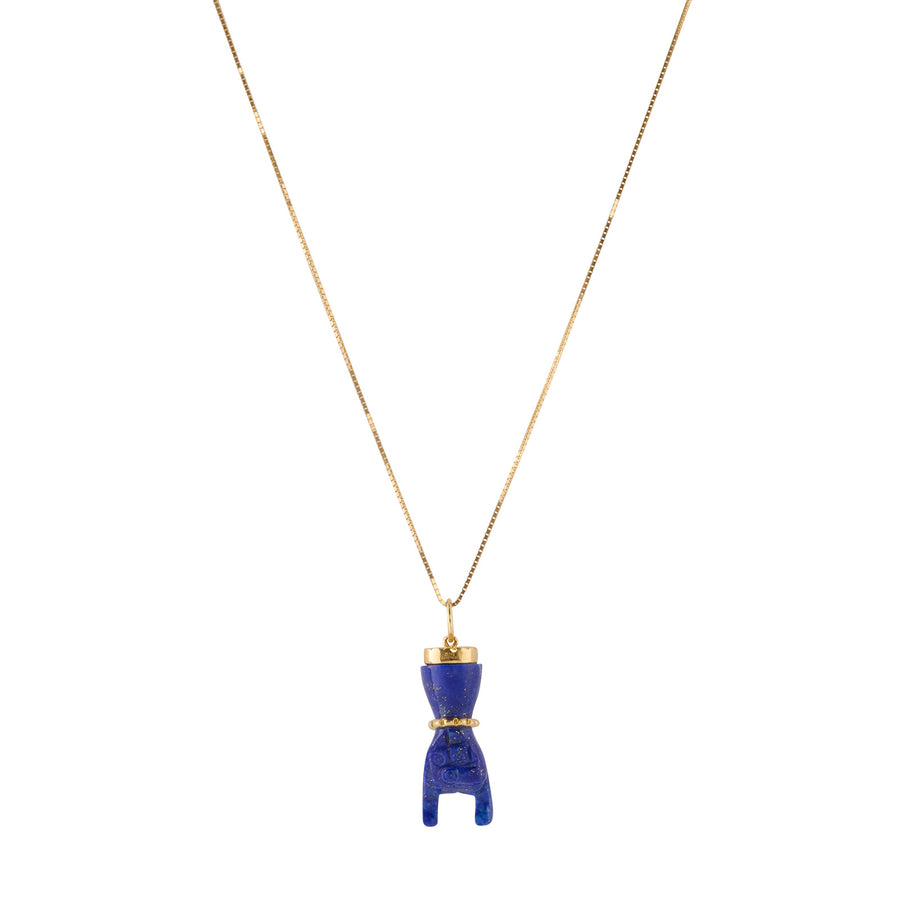 Ara Vartanian Rock Pendant Necklace - Lapis Lazuli - Necklaces - Broken English Jewelry