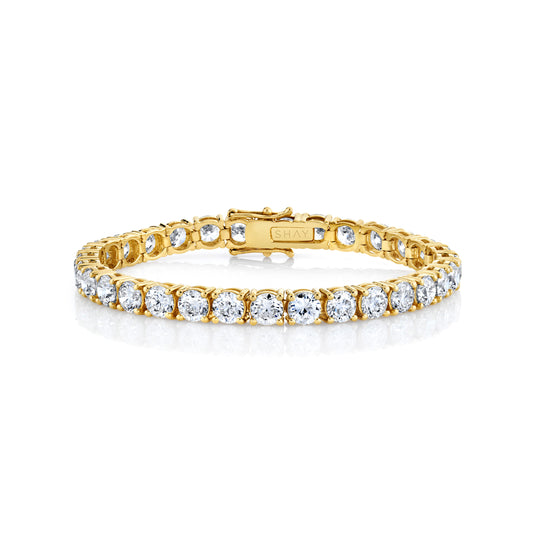 Diamond Tennis Bracelet - Yellow Gold - Main Img