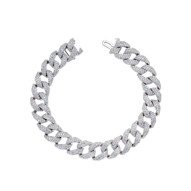 Diamond Geo Link Bracelet
