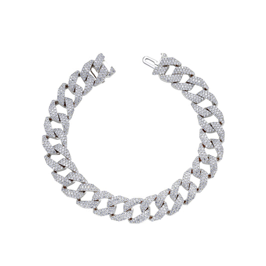 Diamond Geo Link Bracelet - Main Img