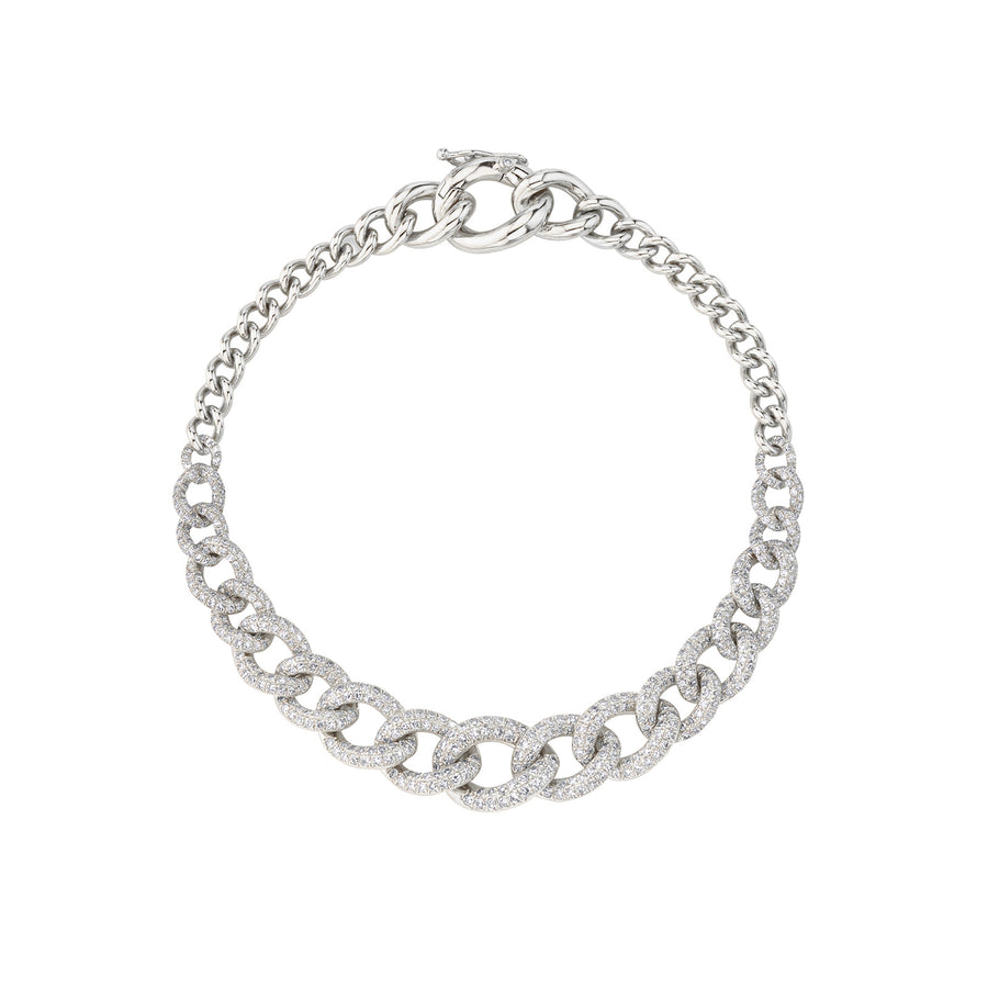 SHAY Gradual Link Bracelet - Bracelets - Broken English Jewelry, top view