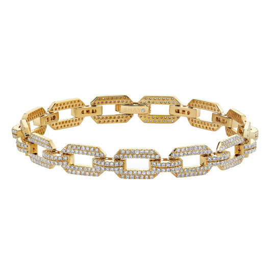 Geo Flat Link Bracelet - Main Img