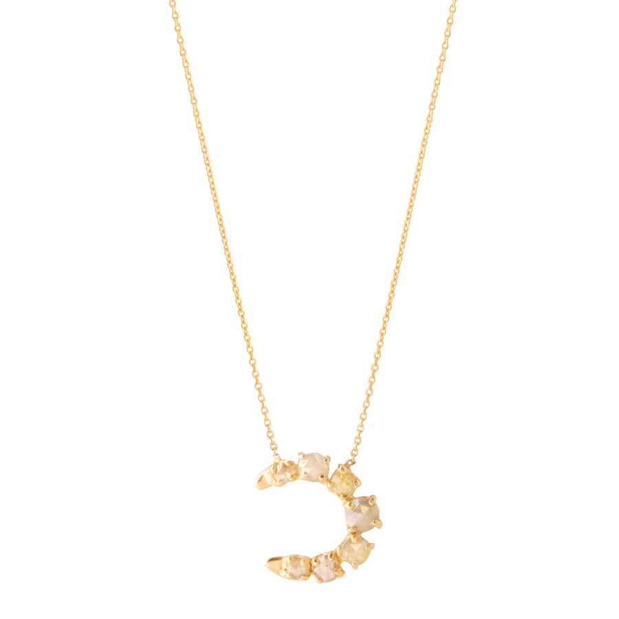 Starburst Crescent Moon Necklace