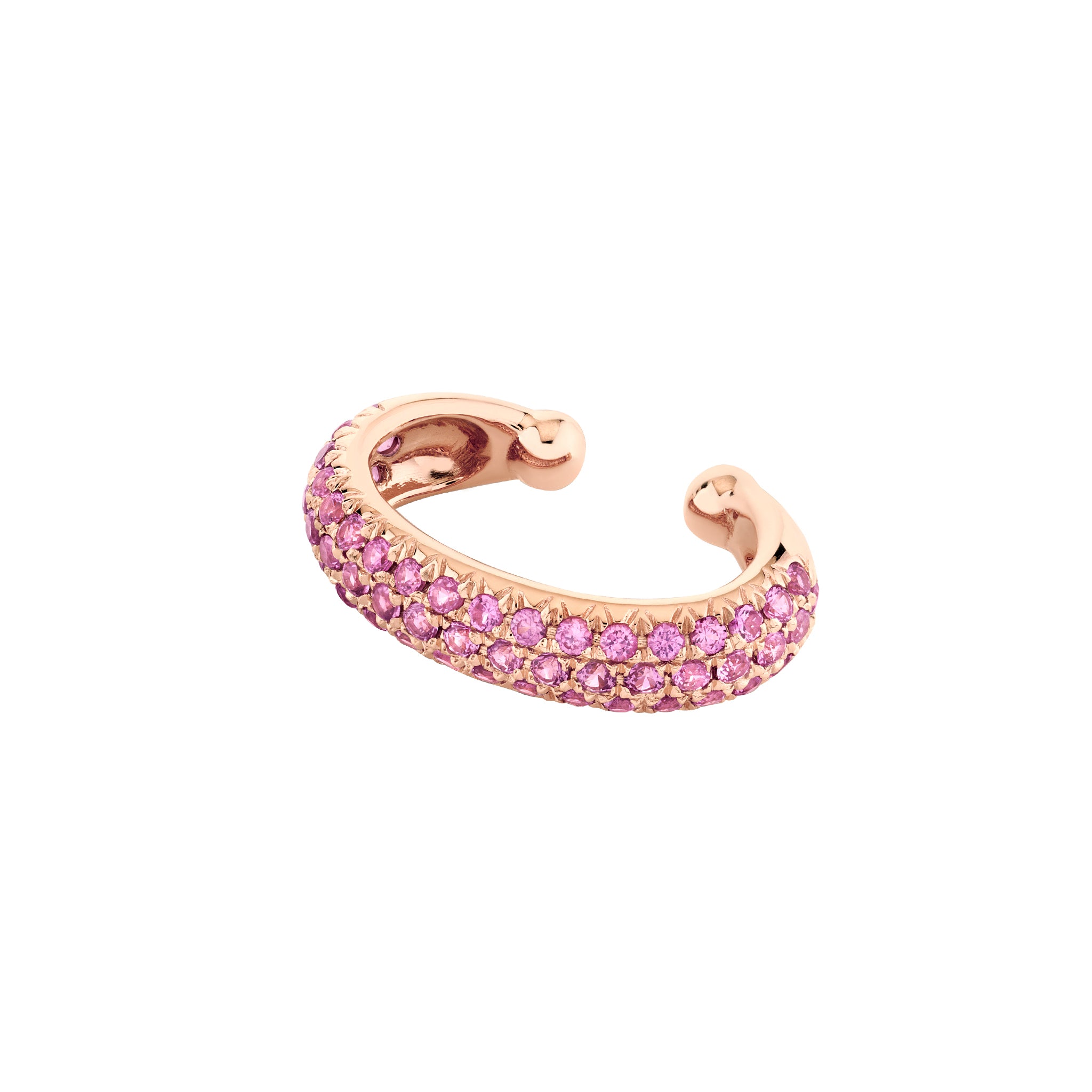 Pave Light Pink Sapphire Jumbo Ear Cuff