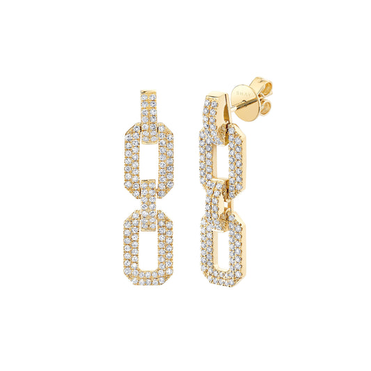 Geo Flat Link Earrings - Main Img