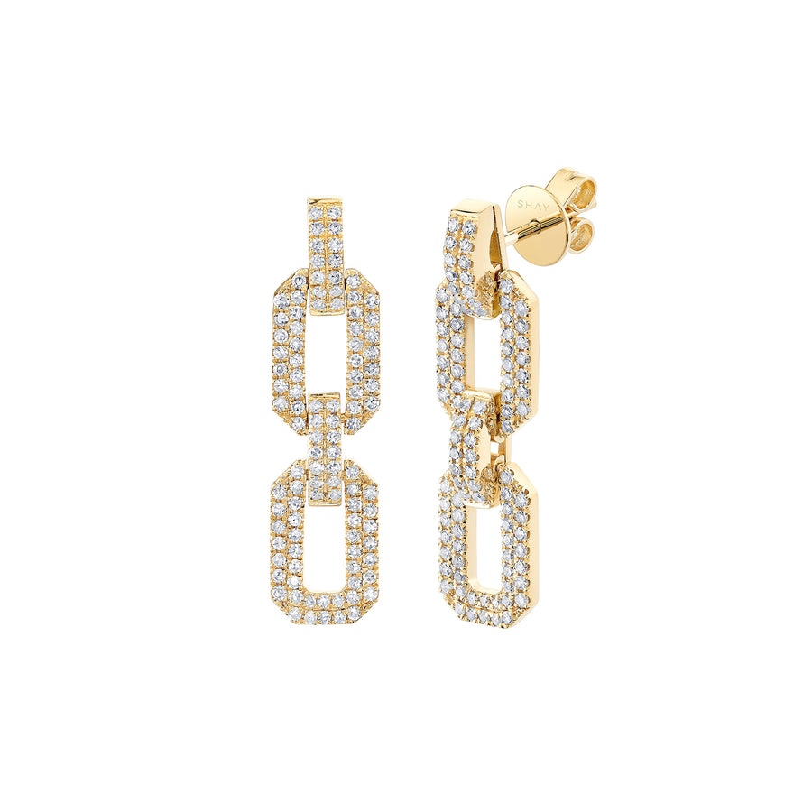 Geo Flat Link Earrings