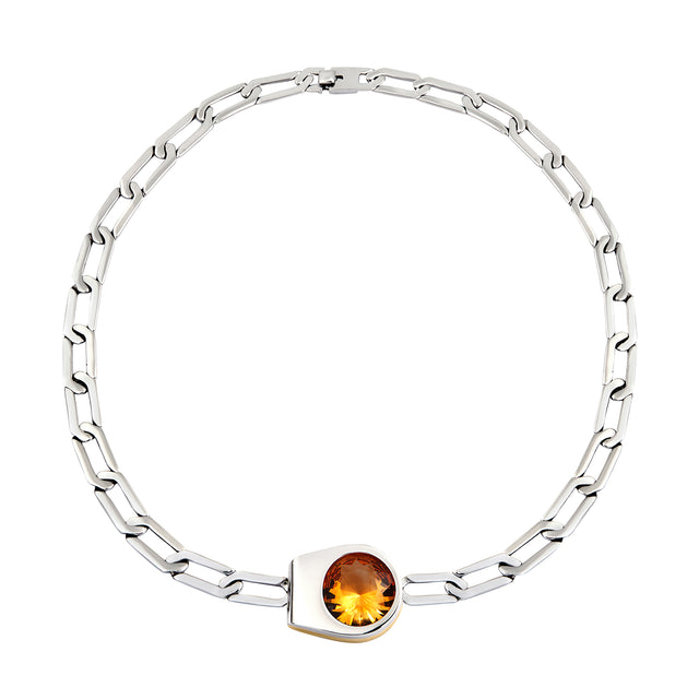 Prasi Mangueira Slim Necklace, top view