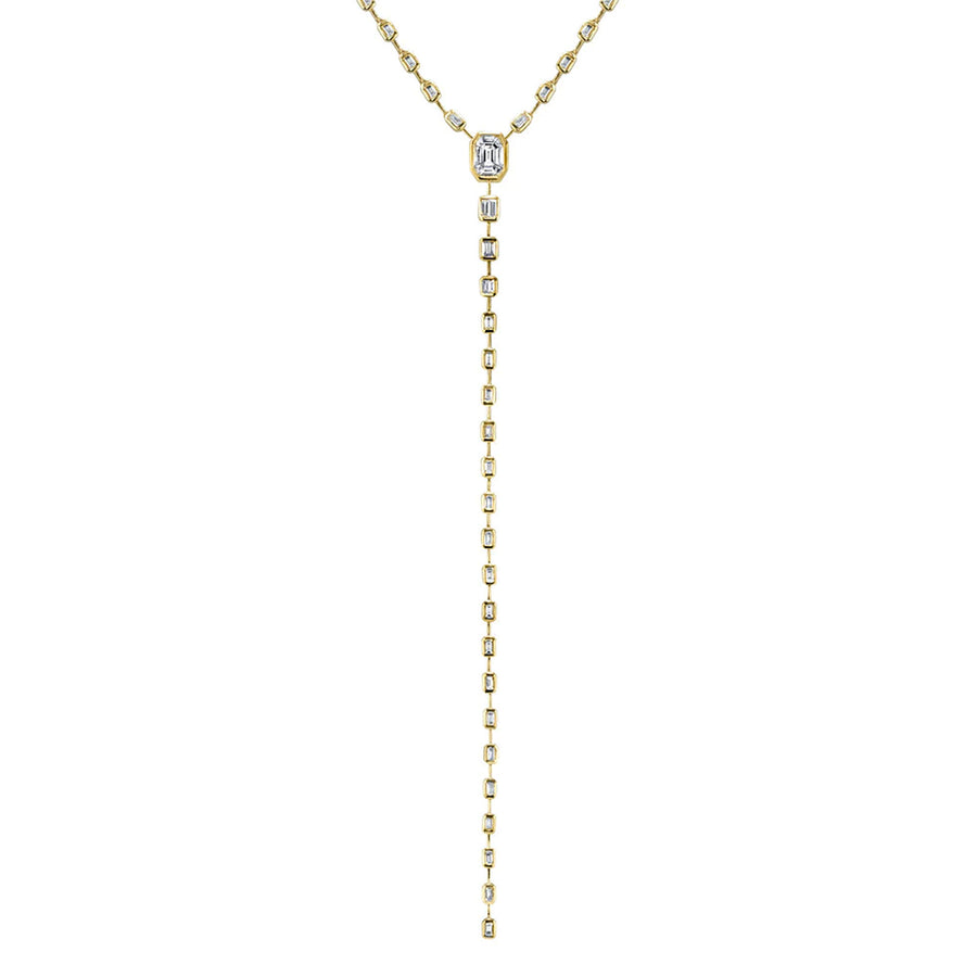 SHAY Illusion Y Drop Lariat Necklace - Necklaces - Broken English Jewelry, detail view