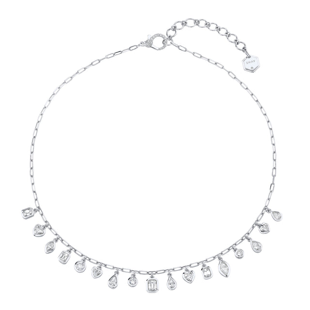 Diamond Bezel Drop Necklace