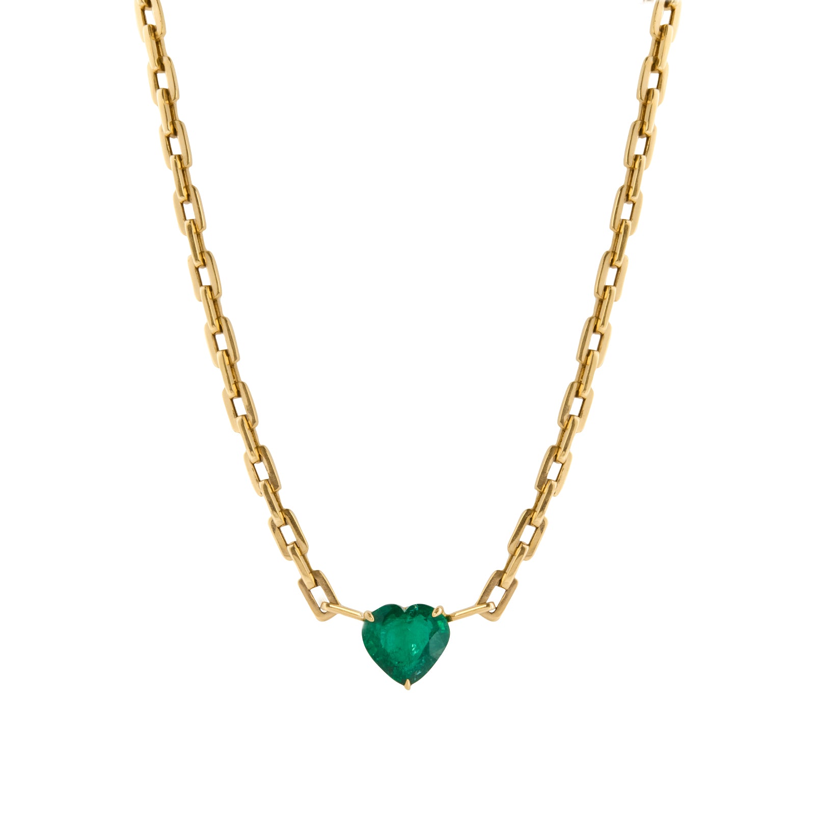 Emerald Heart Mini Deco Link Choker