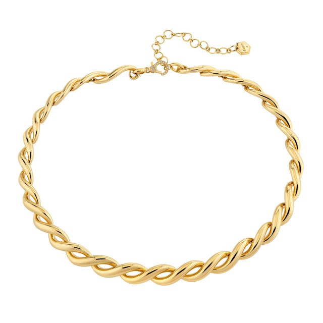 Sculpted Wave Necklace