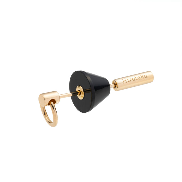 Onyx Spear Door Knocker Earring