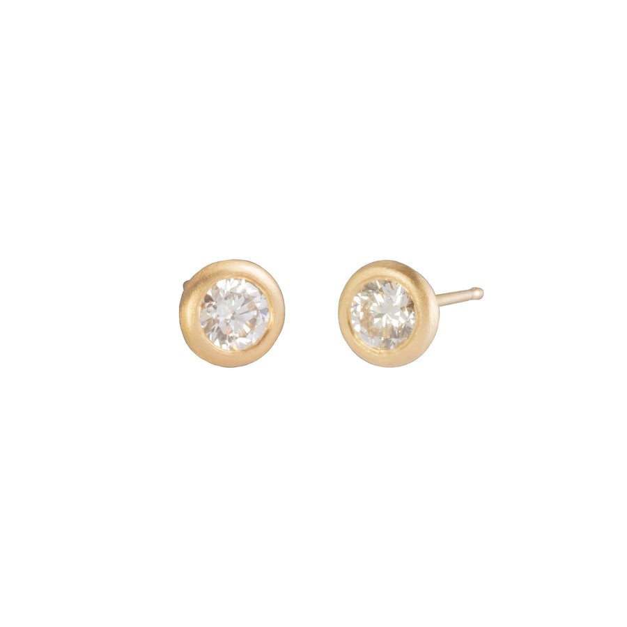 Loriann Stevenson Full Cut Diamond Stud Earrings - Earrings - Broken English Jewelry