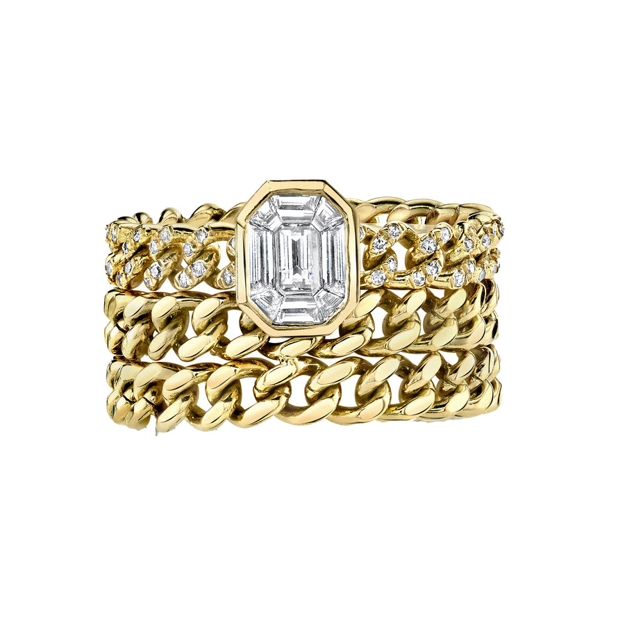 Triple Baby Link Illusion Ring