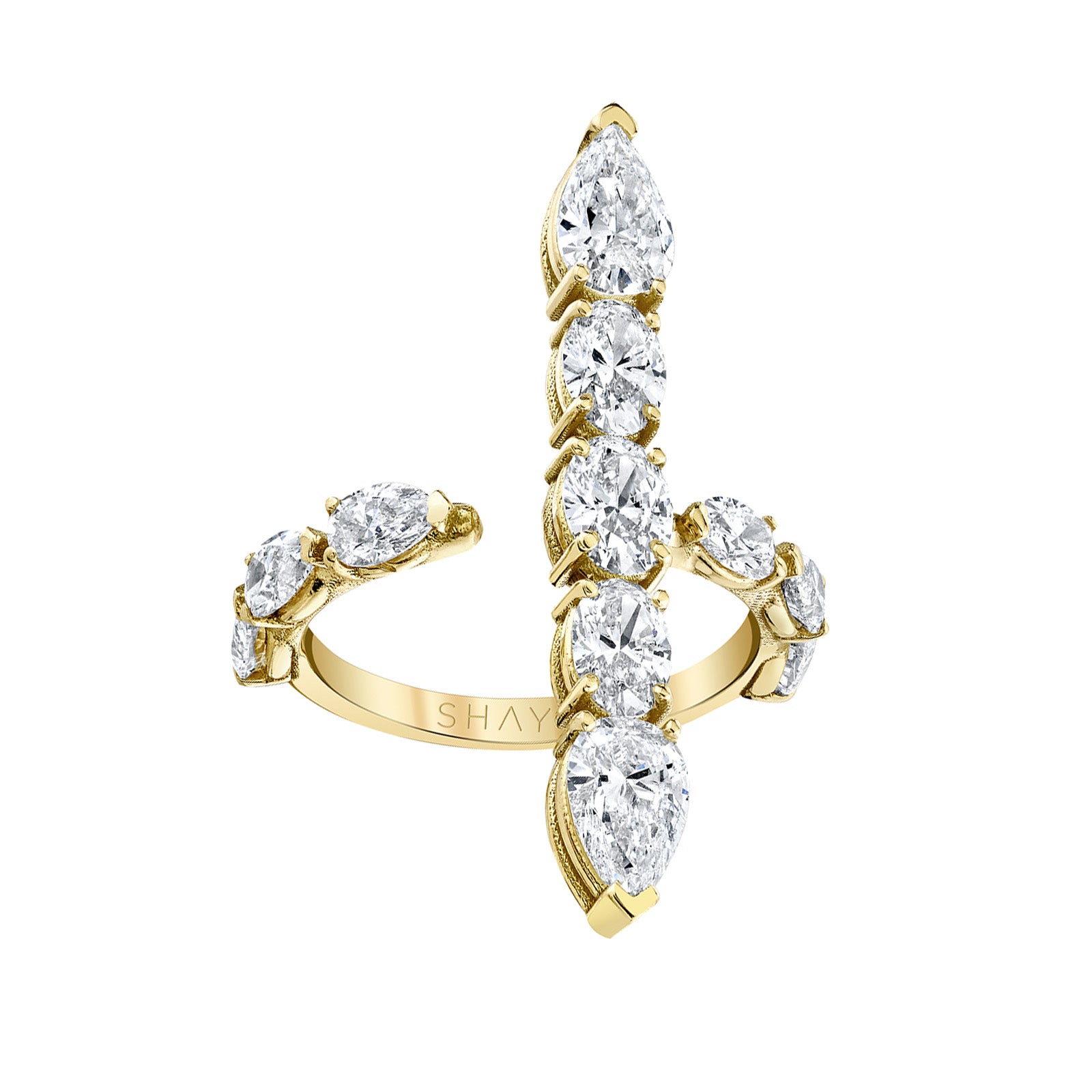 SHAY Stick Ring - Rings - Broken English Jewelry, front angled view