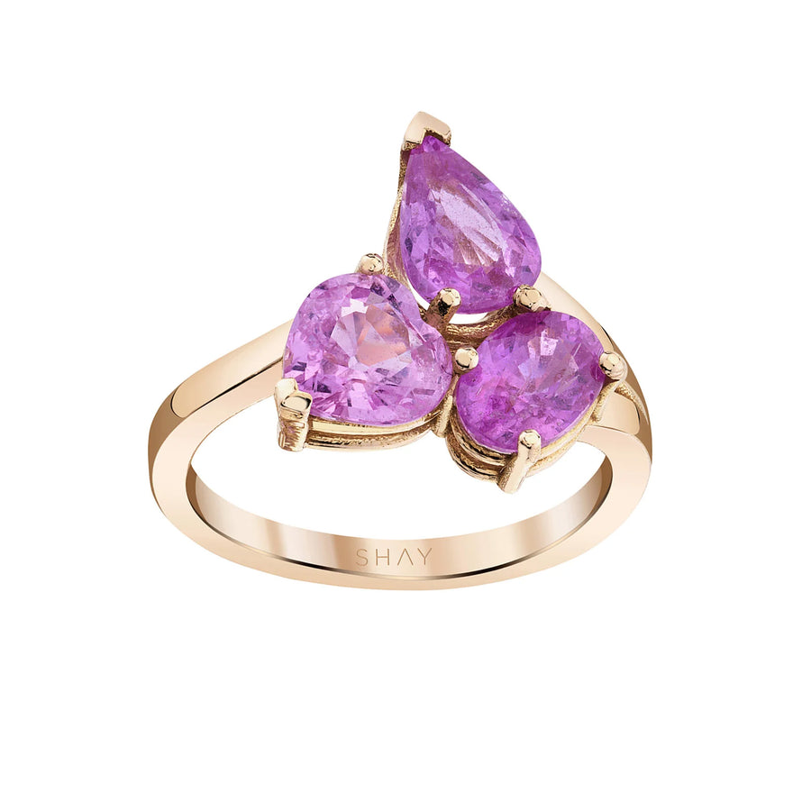 SHAY Small Ombre Cluster Ring - Rings - Broken English Jewelry, front angled view