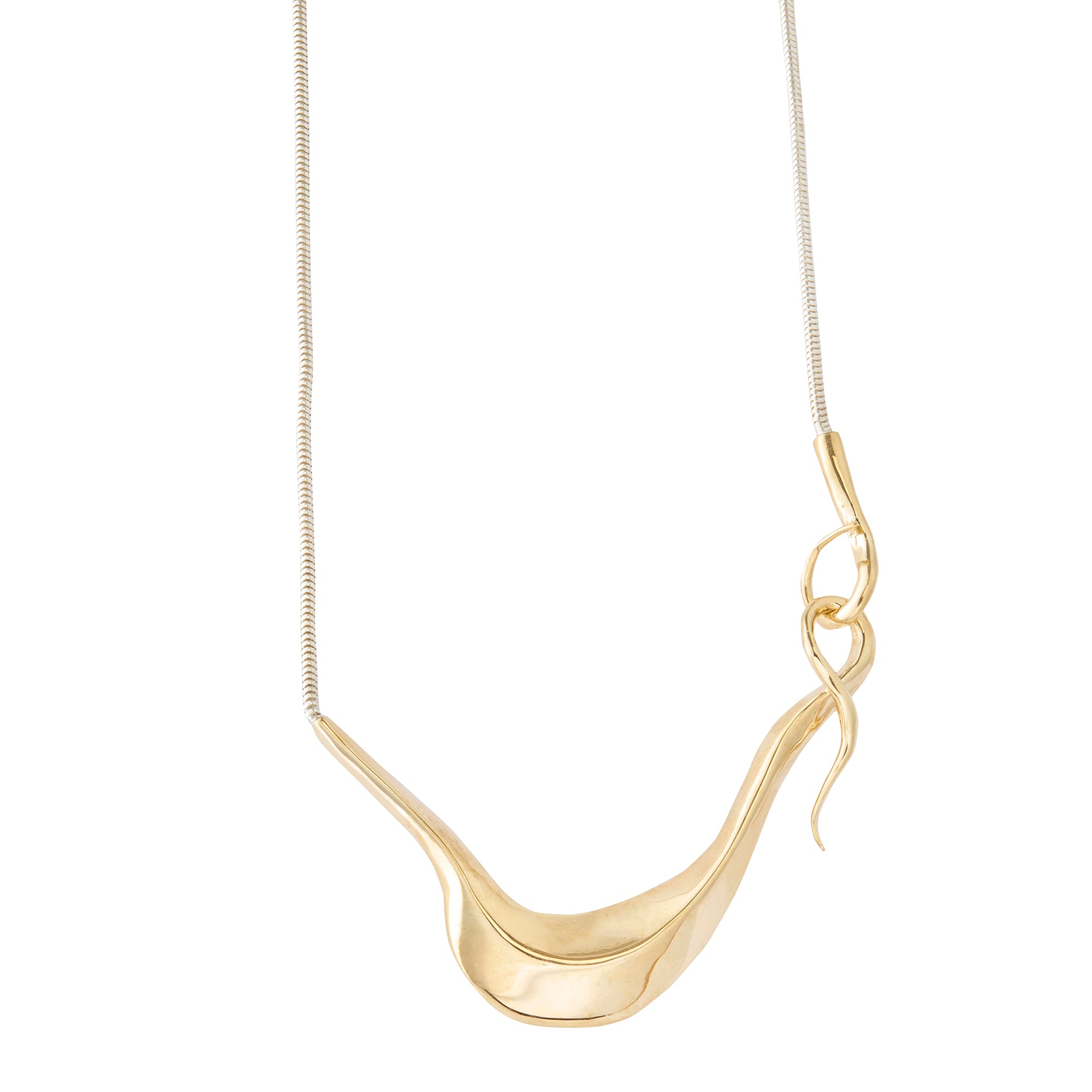 Smoke Necklace Sterling Silver and Bronze