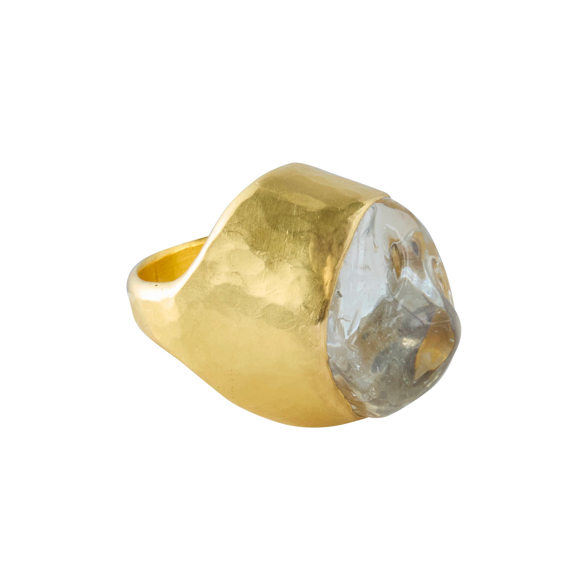 White Tourmaline Tibetan Ring