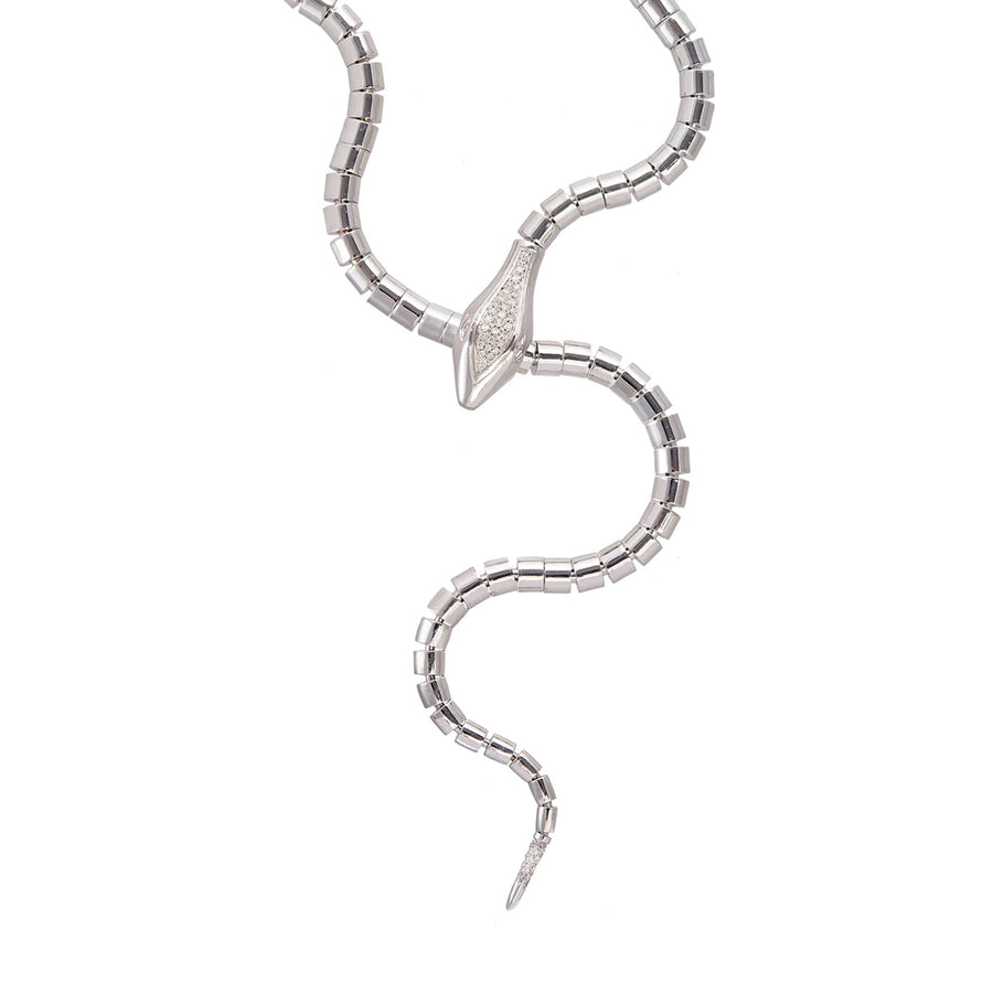 Sidney Garber Snake Lariat Wrap Around Necklace - Necklaces - Broken English Jewelry