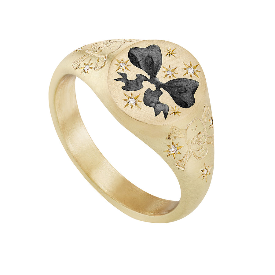 Cece Til Death Do Us Part Ring - Rings - Broken English Jewelry side angled view