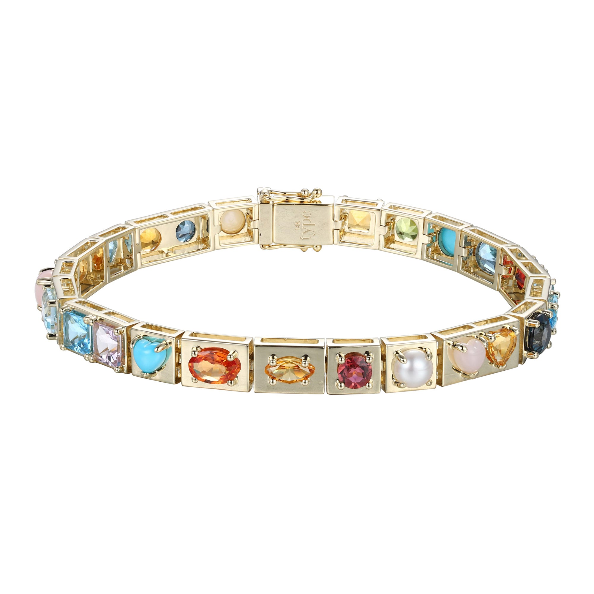 Multi Gemstones Leggo Bracelet