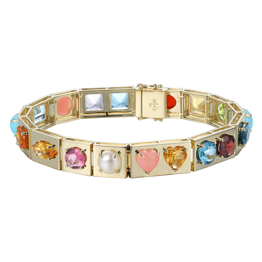 Leggo XL Multi Gemstone Bracelet - Main Img
