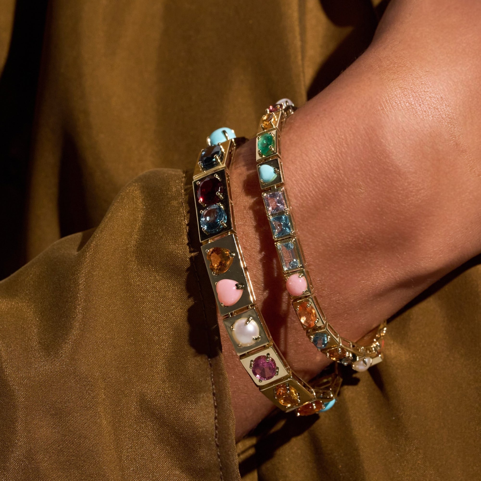 Multi Gemstones Leggo Bracelet